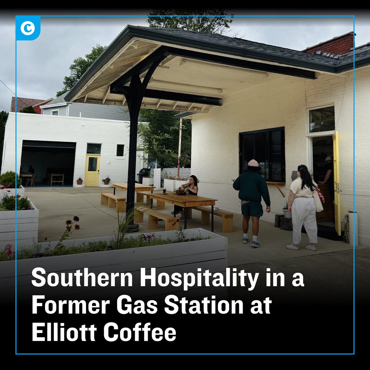 On the corner of Main St. and Sixth Ave in Dayton, KY stands a former gas station-turned-coffee shop that will soon be open to the public. Read more about Elliott Coffee, opening on July 20: ow.ly/4TC350SzHt4

📸Brianna Connock
