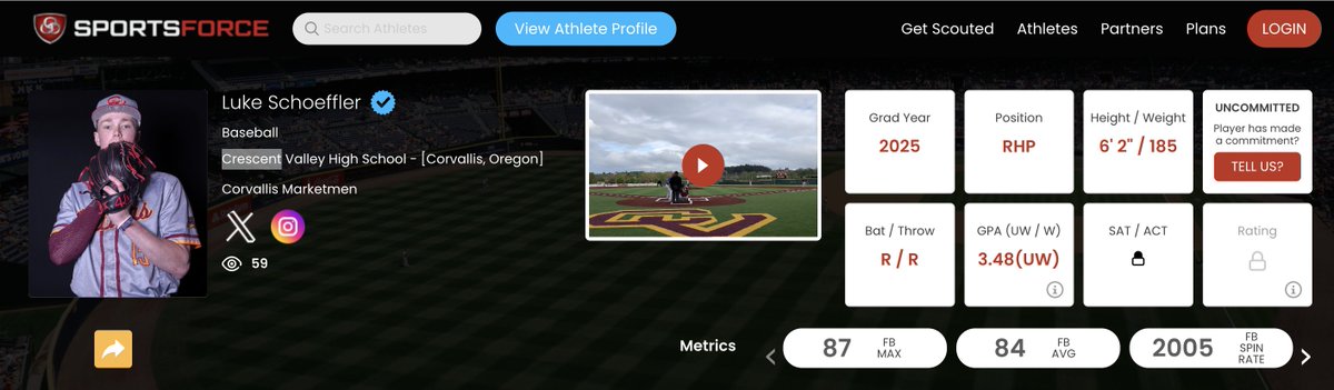 SportsForce Baseball tweet media