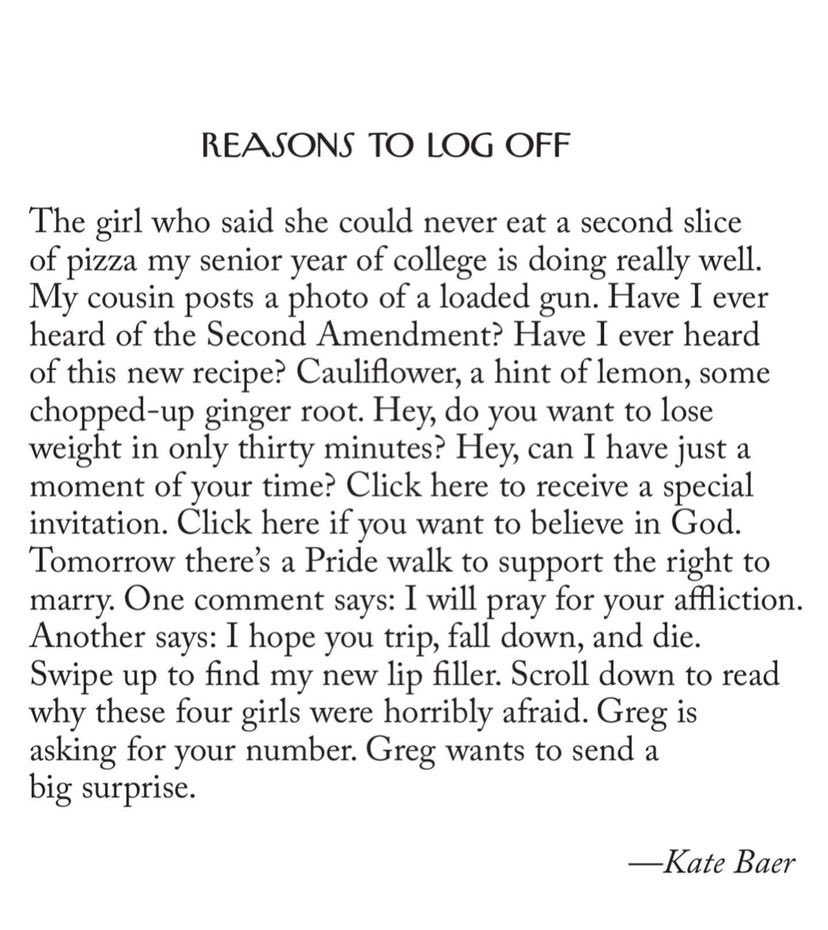 WriterACMcHugh's tweet photo. Kate Baer https://t.co/Emi5L6gYL4