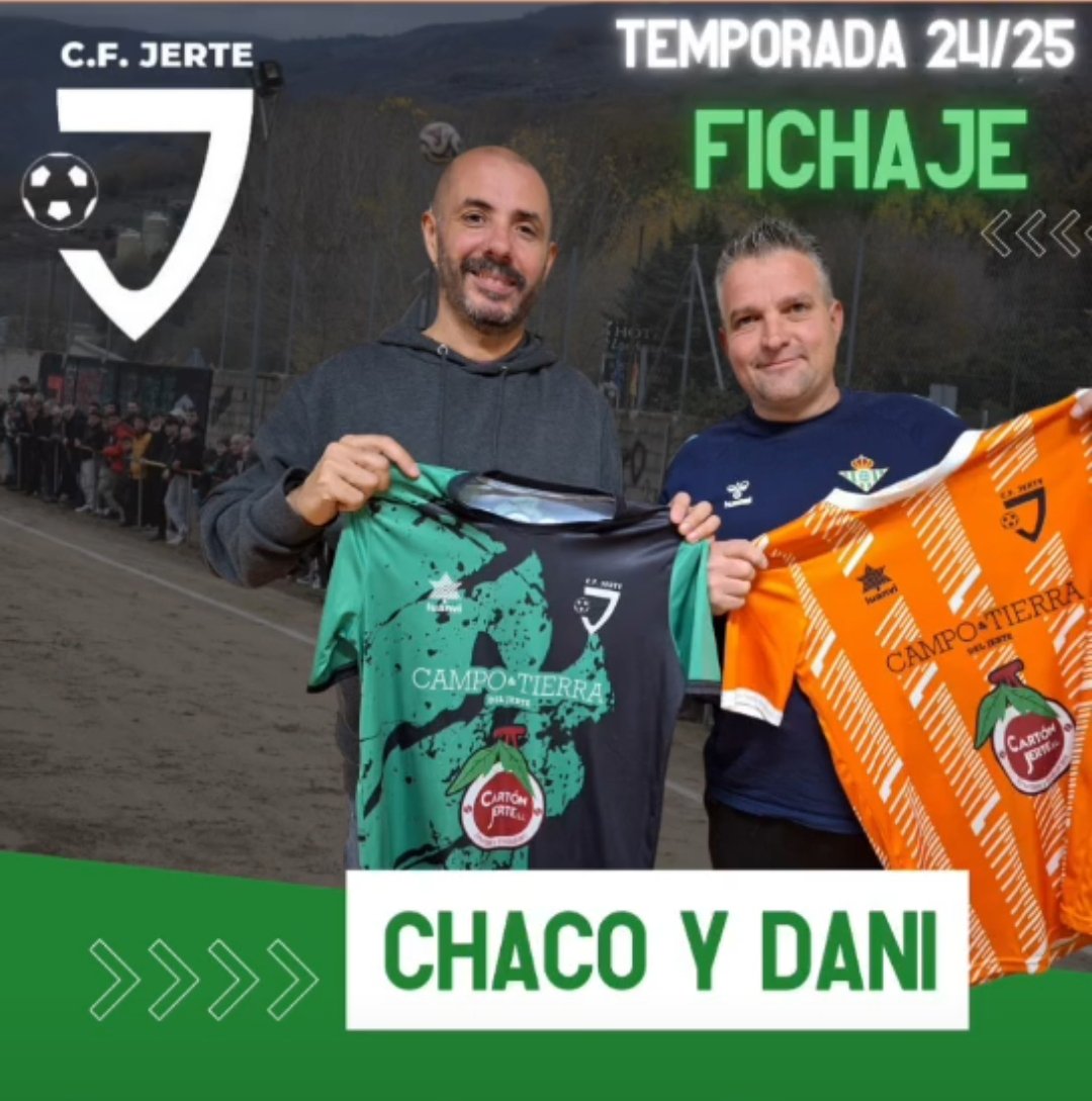 Chaco_EH's tweet photo. Volvemos de nuevo al lío, con más ganas que nunca. Muchas gracias a la directiva del @cfjerte por la confianza.
Arrancamos !! 💪🏻⚽💚🖤 https://t.co/pdtqsibjn3