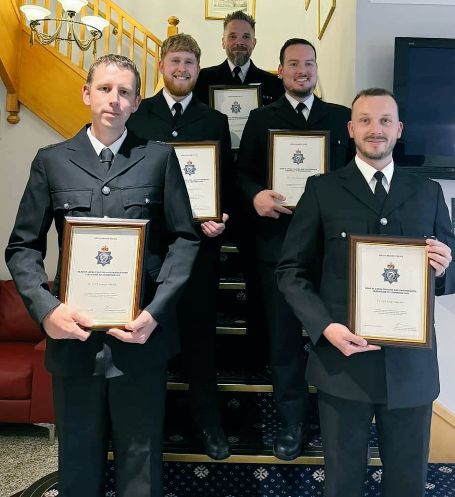 JamesPilfoldLP's tweet image. Lovely evening spent with colleagues, having all been nominated for area commanders commendations for various reasons. @SgtTempo @GainsboroughPol @LincsPolice #Awards #commendations