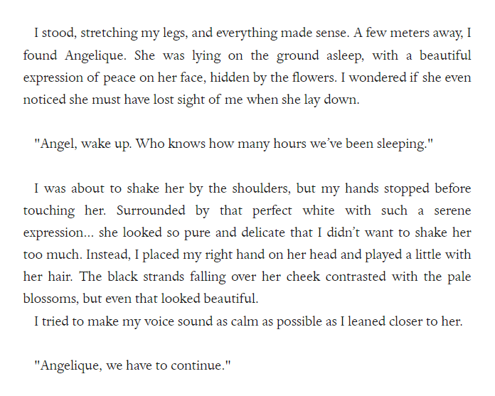 StillHazoDDD's tweet photo. “I'm no hero, I'm no martyr, and by no means I'm a victim. Those described on the next pages will only be good or bad depending on what the reader thinks of them. I, however...
Some time ago I was a soldier, and I killed following orders, then I was a survivor and I killed for food. Later I was a mercenary and I killed for a better life, and then I was a guardian and I killed for someone else. If any of those deaths meant something? I try not to think about it, and I don't answer that kind of questions while sober.
Sometimes I feel like I can't find meaning in life, and that I keep pushing for a sole objective: to find, in this ruin of a world full of dead cities, peace for the last valuable thing I have: Angelique.”

Black.Smoking.Angel is a journal authored by a man named Alez Braviel, where he recounts approximately a decade of his own experiences. On one side, he describes in sequential order his involvement in the most devastating war ever witnessed in the old continent. Conversely, in a non-linear fashion, he shares various scattered anecdotes he lived while wandering through the remnants of civilization with his sole companion: a mysterious girl without a past, named Angelique.