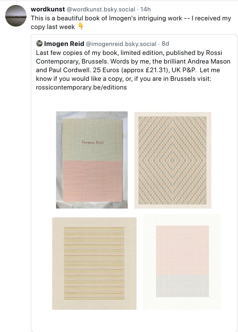 Only two copies of my book left, limited edition published by Rossi Contemporary, Brussels. Words by me, the brilliant Andrea Mason and Paul Cordwell. 25 Euros (approx £21.31), UK P&amp;P. DM me for details if you would like a copy, or contact the gallery here rossicontemporary.be/contact-us