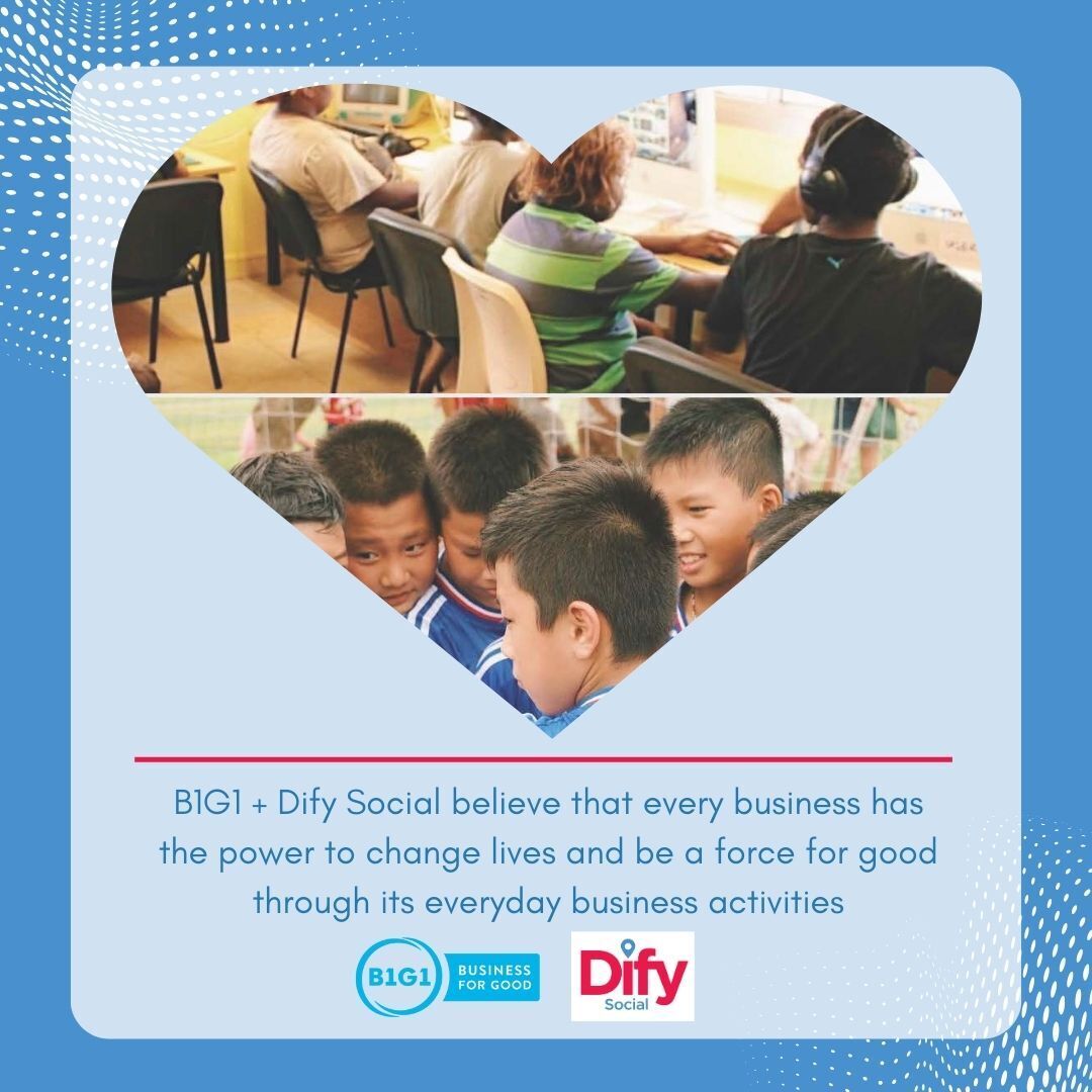 OUR IMPACT  🌏 🫶  <a href="/DifySocial/">Dify Social</a>'s super giving through <a href="/B1G1/">B1G1</a> 

Learn more, visit 🌐 difysocial.com.au/dify-impact/ or contact 📱 1300 DO SOCIAL (1300 36 7624) to enquire.

#smallbusiness #supportlocal #socialmedia #marketing