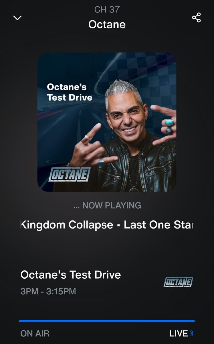 grumpykore's tweet photo. Yup this is Going to the Top of the Charts again' 🤘🔥🤘 #LastOneStanding  #KCARMY #testdrive #Metal  @SiriusXMOctane @kingdomcollapse @joncollapse @josemangin https://t.co/EsmG9fDlG8