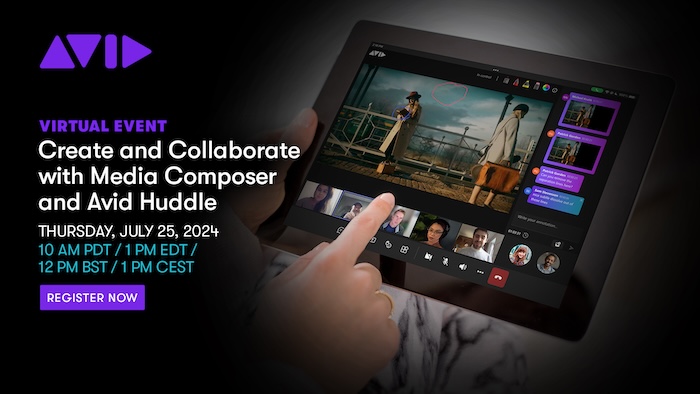 Don't miss this virtual event, ¨Create and Collaborate with Media Composer and Avid Huddle¨ on Thursday, July 25 at 10am PDT. Details and registration at: connect.avid.com/24-q3-avid-hud…