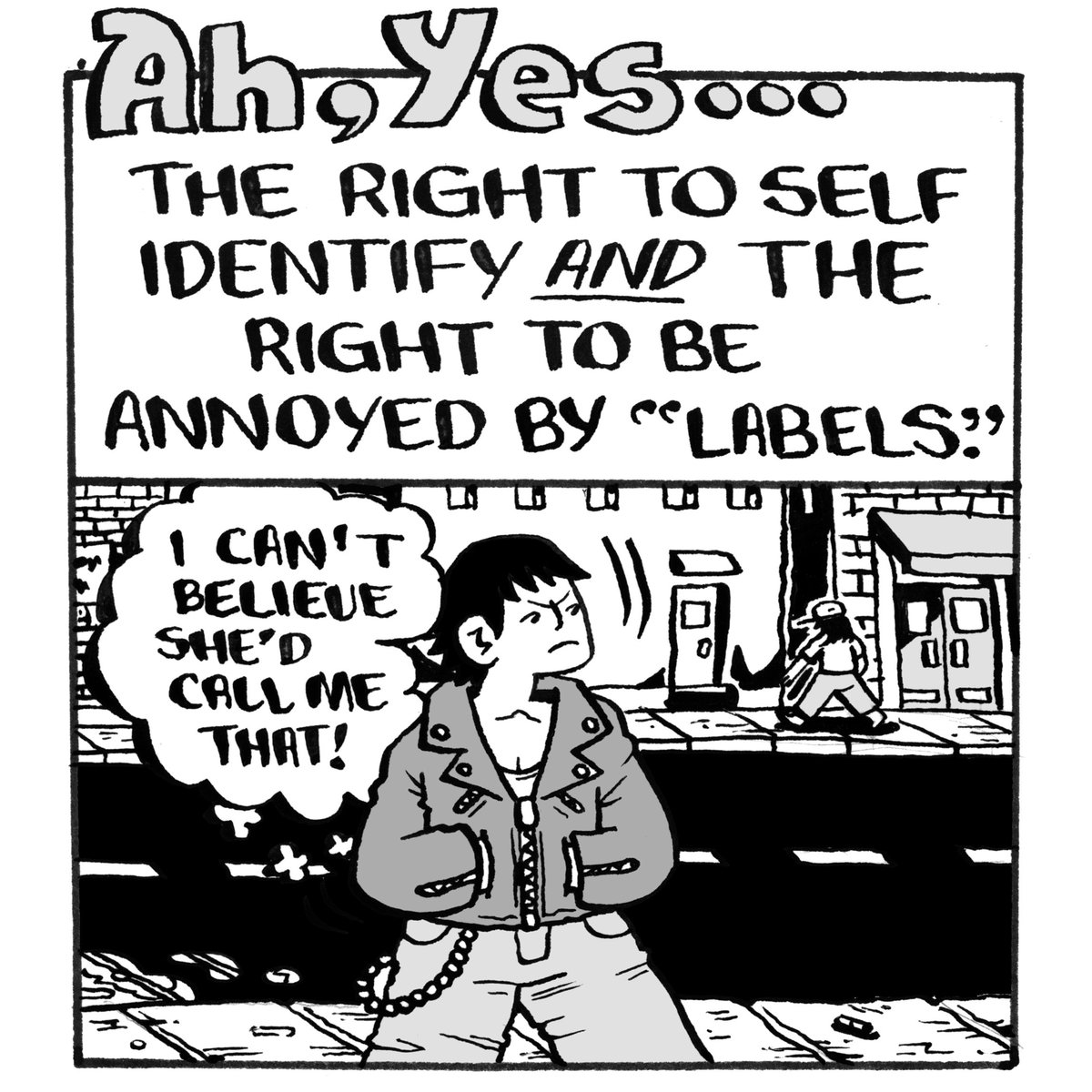 silversprocket_'s tweet photo. 🧵 Want a sneak preview of PeePee PooPoo #1 by Caroline Cash (@cash__browns)? Enjoy this tribute to Allison Bechdel, Femme and Butch:
(1/3) https://t.co/T7aU0NsfnP