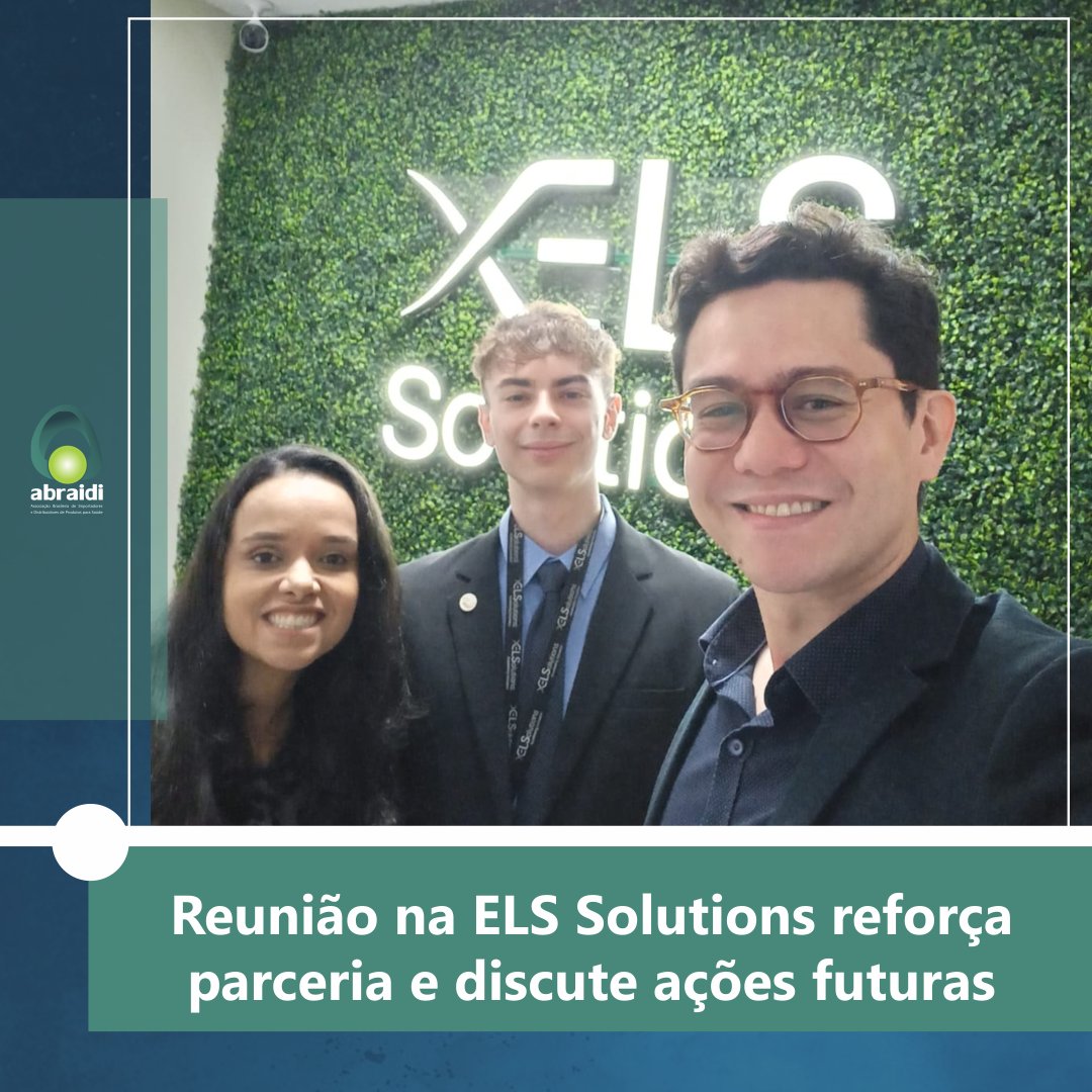 ABRAIDI_'s tweet photo. Representantes da #ABRAIDI se reuniram, em 11 de julho, com o gestor da área de novos negócios, Fellipe Gimenez, da ELS Solutions, empresa associada com sede em Portugal e filiais estratégicas em países da América Latina.

Leia mais: https://t.co/yRbg7RKBPU https://t.co/lYbGLhB4X1