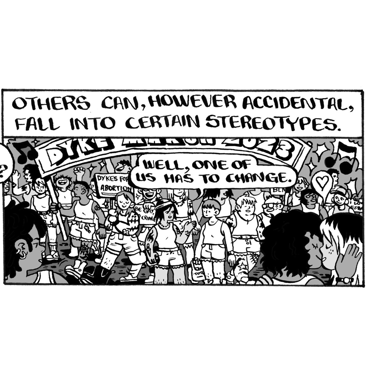 silversprocket_'s tweet photo. 🧵 Want a sneak preview of PeePee PooPoo #1 by Caroline Cash (@cash__browns)? Enjoy this tribute to Allison Bechdel, Femme and Butch:
(1/3) https://t.co/T7aU0NsfnP