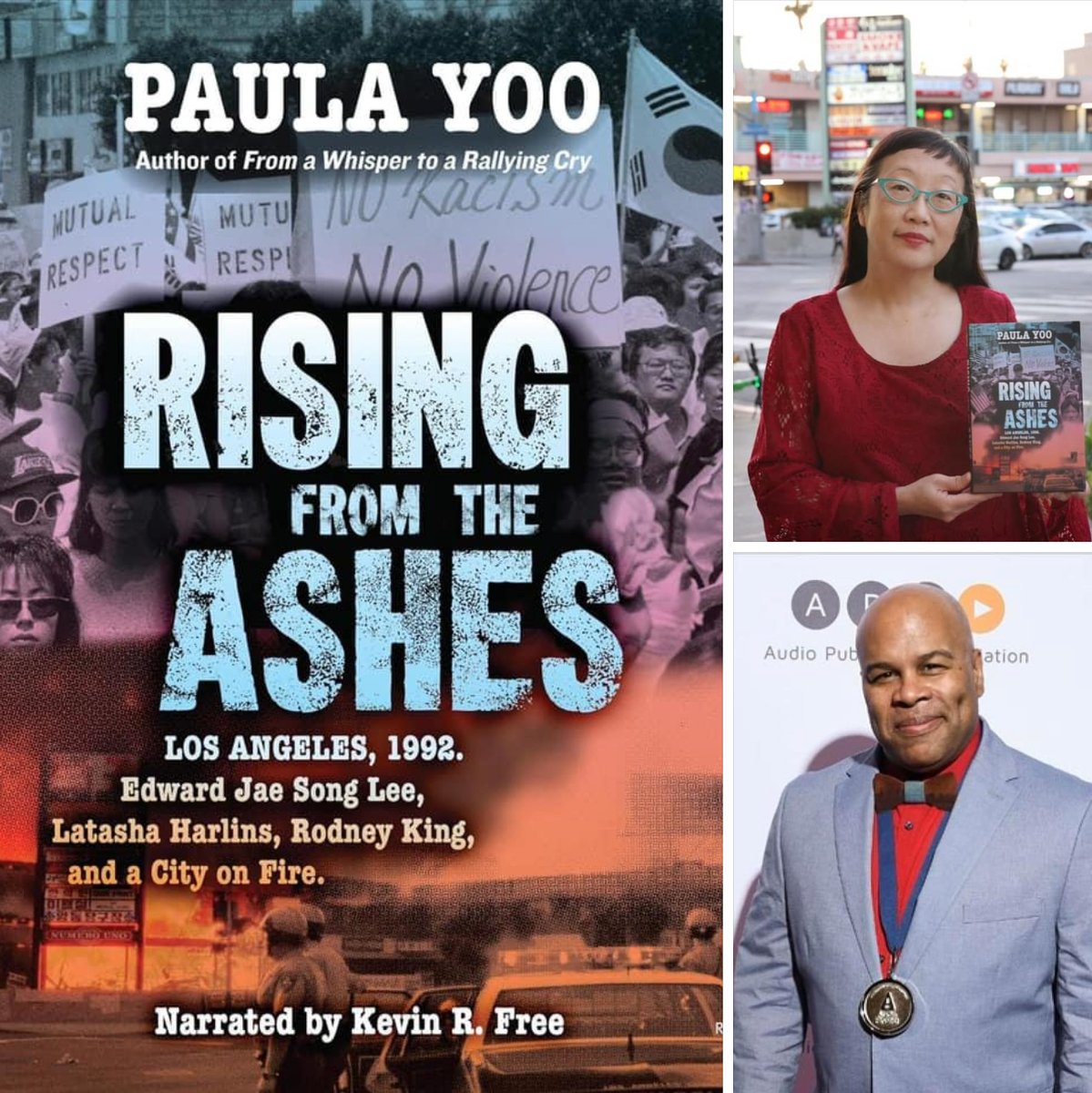 PaulaYoo's tweet photo. RISING FROM THE ASHES🔥📚🎙️50% sale @audiobooks_com narrated by @AudioFileMag #GoldenVoice #KevinRFree 1992 #LAUprising #Saigu #solidarity #YA #nonfiction 100+sources &amp; my personal Lee, Harlins, King family interviews!⭐️KIRKUS⭐️PW⭐️HORNBOOK⭐️BCCB⭐️SLJ #JrLibraryGuildGoldStandard https://t.co/NZLFhxPigM