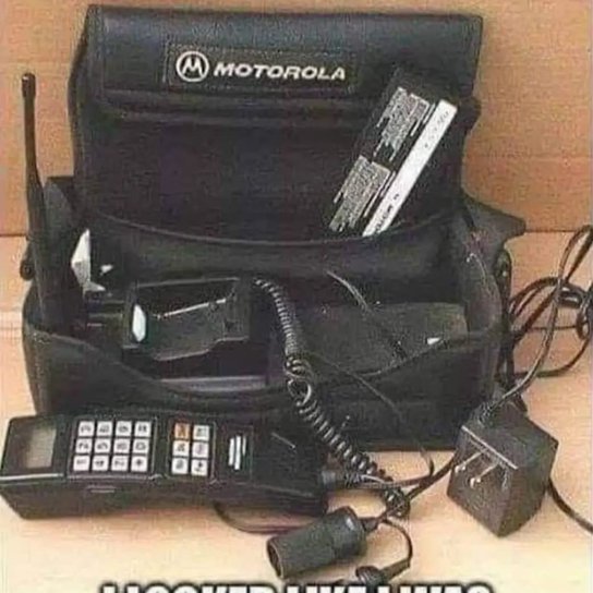 trumplicans2024's tweet photo. #ThrowbackTechThursday
this was my first cell phone...
you could plug it into the cigarette lighter...
25 cents a minute...
are you this old? https://t.co/jH6BQAzXTs