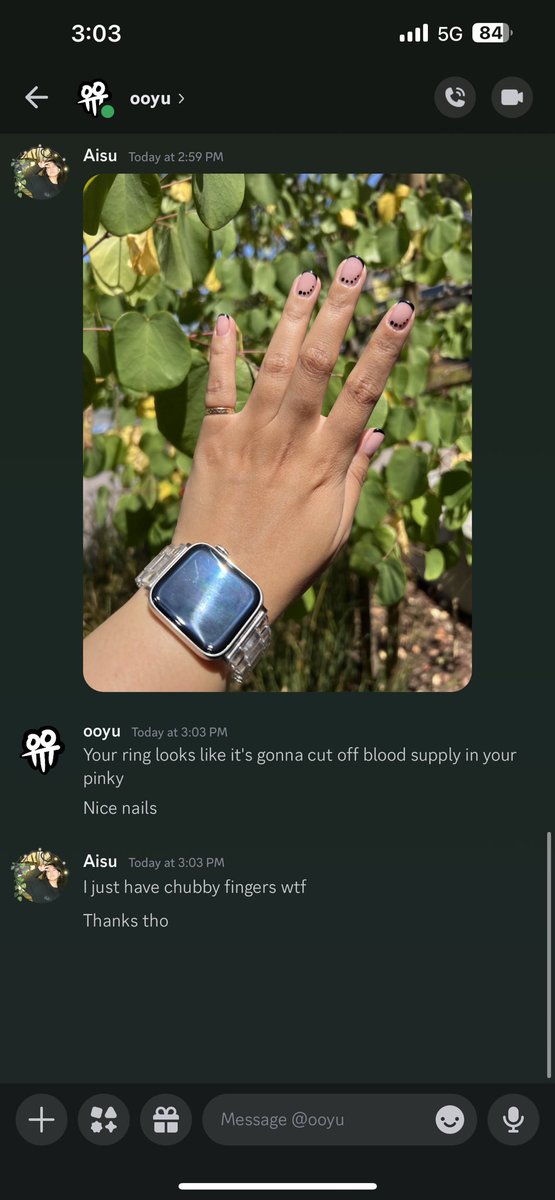 Texting some of my fave boys my new nails without context and it went a little something like: