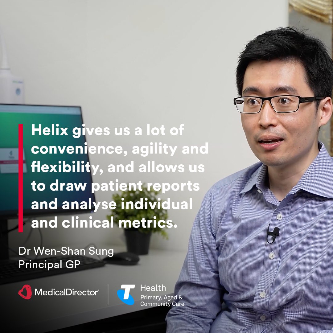 Med_Director's tweet image. Discover how Health Plus General Practice is revolutionising patient care with MedicalDirector Helix! Watch their full story to learn how Helix is transforming modern medical practices: hubs.ly/Q02Gk4DW0

#HealthcareTechnology #DigitalHealth #CloudSoftware #MedicalDirector