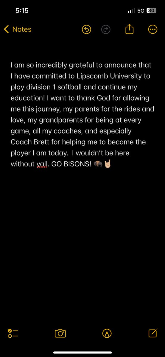 100% committed!! <a href="/LipscombSB/">Lipscomb Softball</a>