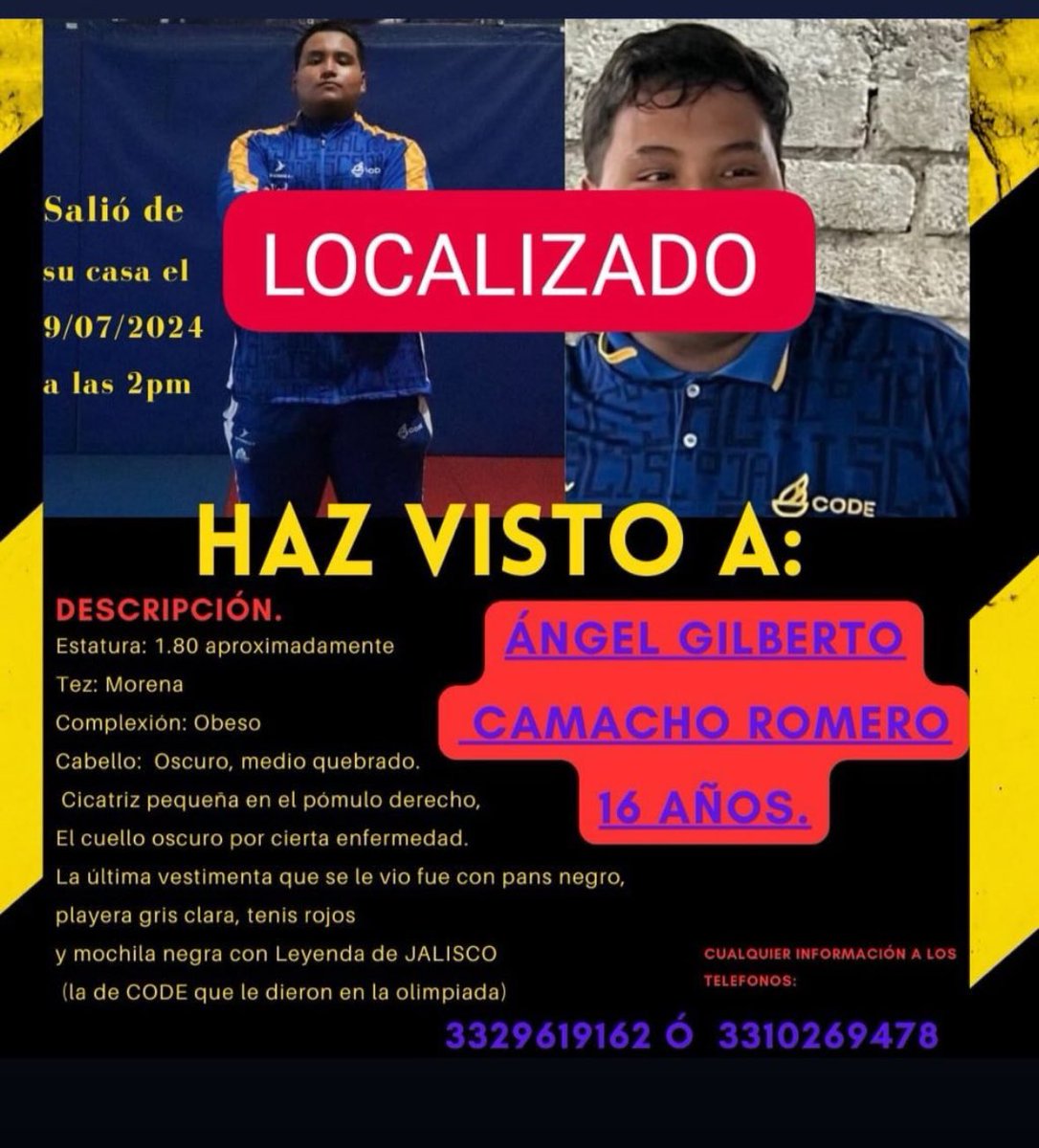 LeniaRuvalcaba's tweet photo. Gracias por compartir ya fue localizado https://t.co/Fcywnrj057