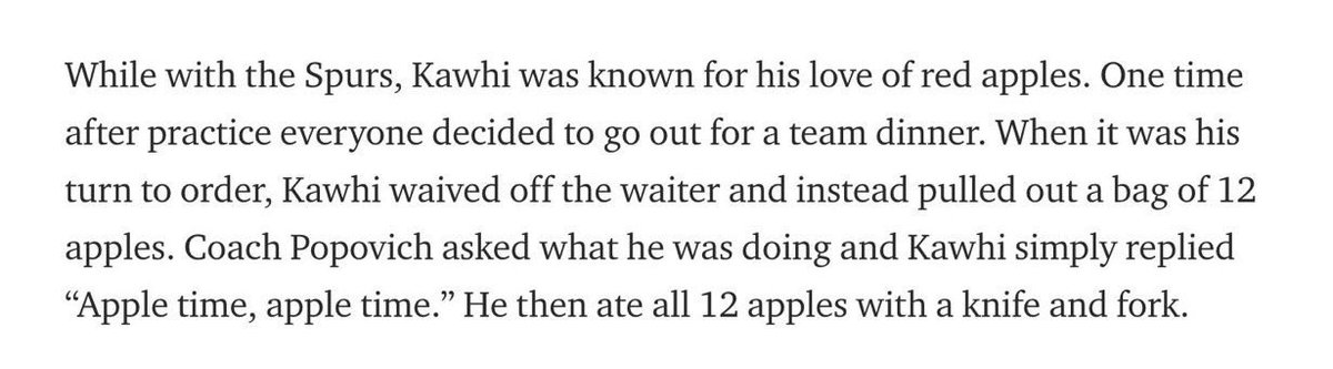 MaggikMike's tweet photo. This story about Kawhi makes me chuckle everytime https://t.co/HMQyYIJDsw
