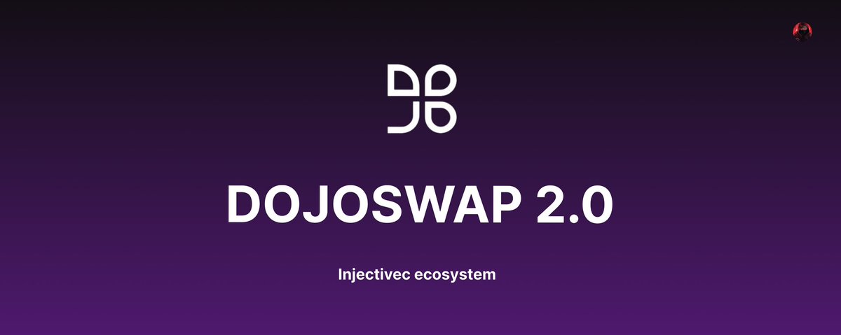 .@Dojo_Swap 2.0 will be huge and the ecosystem will thrive. 

After going through the article talking about the DojoSwap 2.0 I saw more reason to HODL $DOJO ! 

&gt; Utility in $DOJO
&gt; Utility in $SUSHI
&gt; Utility in BabyDOJO
&gt; Injera and DojoSwap working as a team &amp; more. 

The $INJ