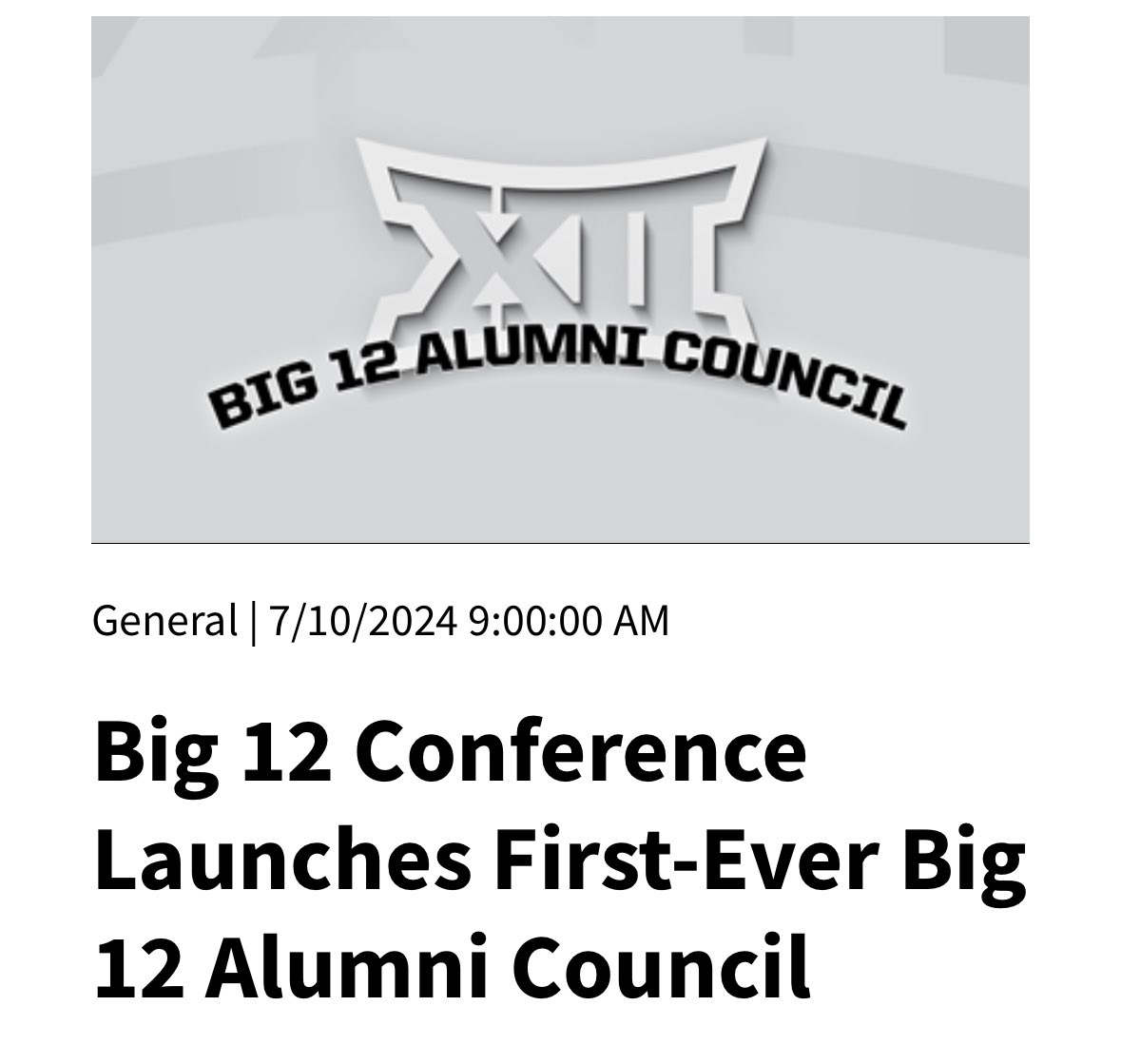 Feeling incredibly honored and blessed to represent <a href="/TCU_Athletics/">TCU Athletics</a> &amp; <a href="/tcuwbb/">TCU Women’s Basketball</a> in joining the first-ever alumni council for the <a href="/Big12Conference/">Big 12 Conference</a> !

Excited to collaborate with such a talented group of individuals and see what we can accomplish together!

 #GoFrogs 🐸💜💚