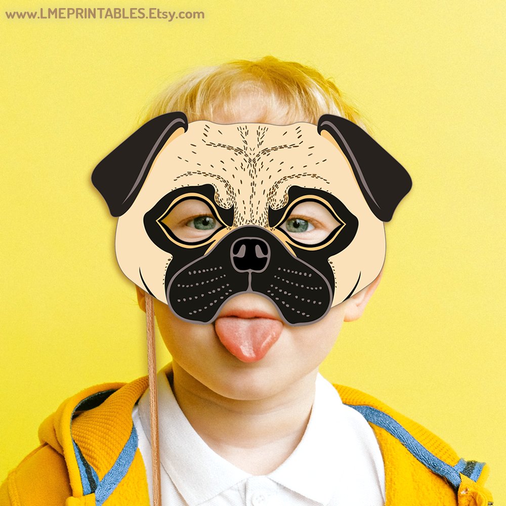 lmeprintables's tweet photo. Pug Dog Mask Printable Costume Fawn Carlin Mops Dutch Bulldog Mastiff Puppy Animal Halloween PDF Masks Party Birthday Favor Adult Kid https://t.co/1QMop9blMo via @Etsy #pugdogmask #maskforkids #animalmasks #petmasks #diymask #dogmask #partymasks #puppymask #carlinmask #costumes https://t.co/Qg1wVyvMRn