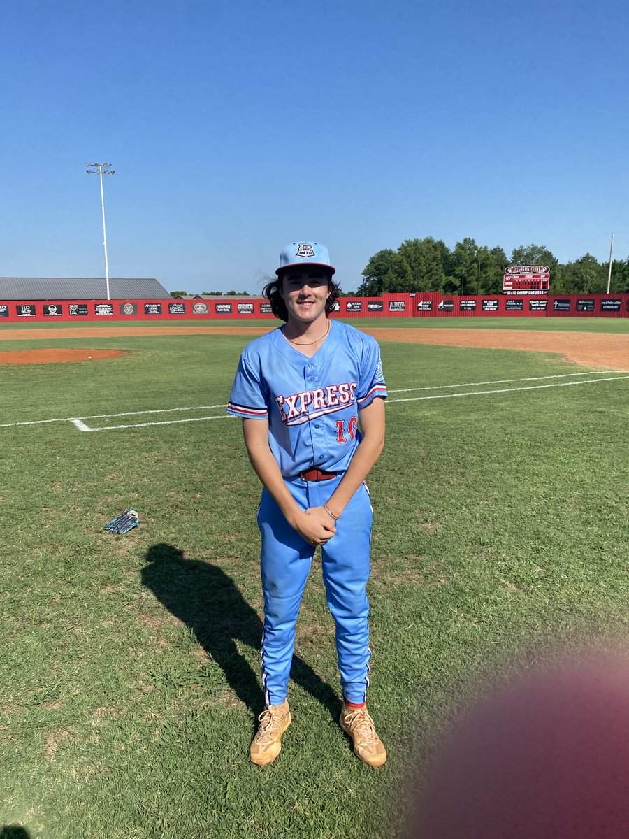 Five Tool Oklahoma (@fivetoolok) on Twitter photo F: <a href="/OklahomaExpress/">Oklahoma Express Baseball</a> McQuain 7, Red Dirt 17U 1
PoG: <a href="/LaytonReither/">Layton Reither</a> 4 IP, 7K, 2H, 0 ER F: <a href="/OklahomaExpress/">Oklahoma Express Baseball</a> McQuain 7, Red Dirt 17U 1
PoG: <a href="/LaytonReither/">Layton Reither</a> 4 IP, 7K, 2H, 0 ER