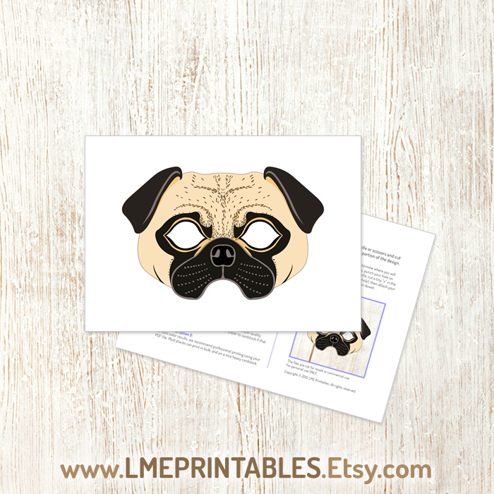 lmeprintables's tweet photo. Pug Dog Mask Printable Costume Fawn Carlin Mops Dutch Bulldog Mastiff Puppy Animal Halloween PDF Masks Party Birthday Favor Adult Kid https://t.co/1QMop9blMo via @Etsy #pugdogmask #maskforkids #animalmasks #petmasks #diymask #dogmask #partymasks #puppymask #carlinmask #costumes https://t.co/Qg1wVyvMRn