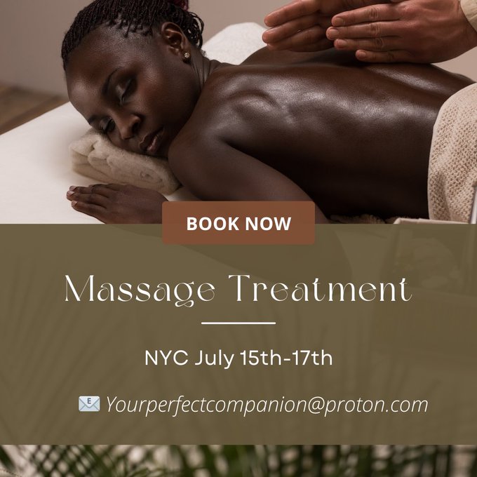 I&rsquo;ll be in NYC July 15th-17th providing bodywork and reiki sessions. Email Yourperfectcompanion@protonmail<a href="/tag/talent"class="tags"><span>#talent</span></a>