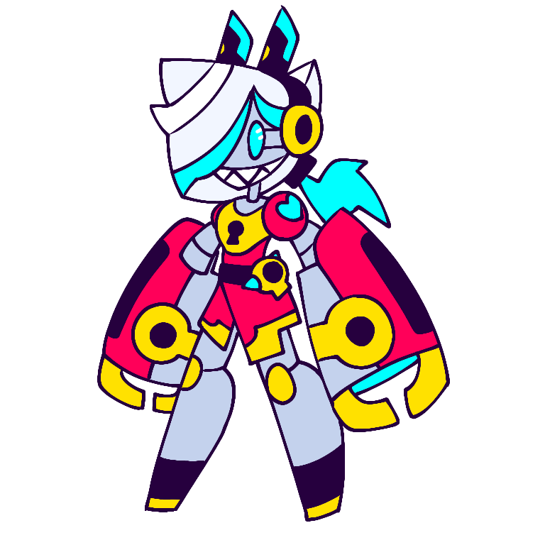 Mecha Colette drawn by @Nebla_idk This is the design I'm using :)