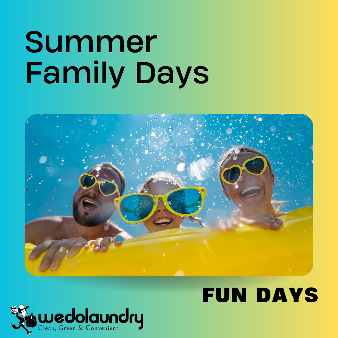 WeDoLaundryca's tweet photo. 👧👦 Busy with kids during the summer break and no time for household chores? Let us handle your laundry! Schedule a pickup with WeDoLaundry, and we'll take care of it all. 🧺✨

#SummerBreak #BusyParents #WeDoLaundry #LaundryService #TimeSaver #FamilyTime https://t.co/kkVK8CIm45