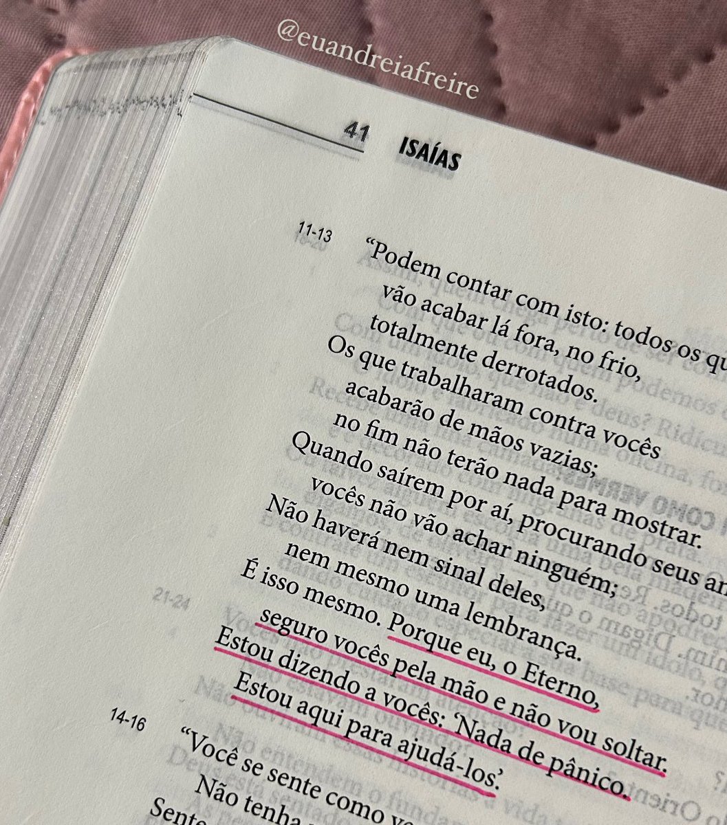 Deus é Aquele que te segura pela mão e jamais te soltará. 🤍