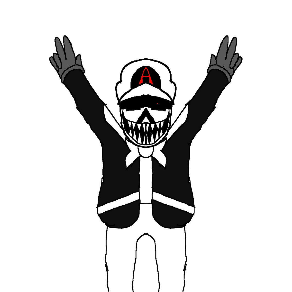 Lapastasecome's tweet photo. A.exe pose de victoria (es la misma de Wario)
#Exeoc #Aexe https://t.co/8cU4r6bddU