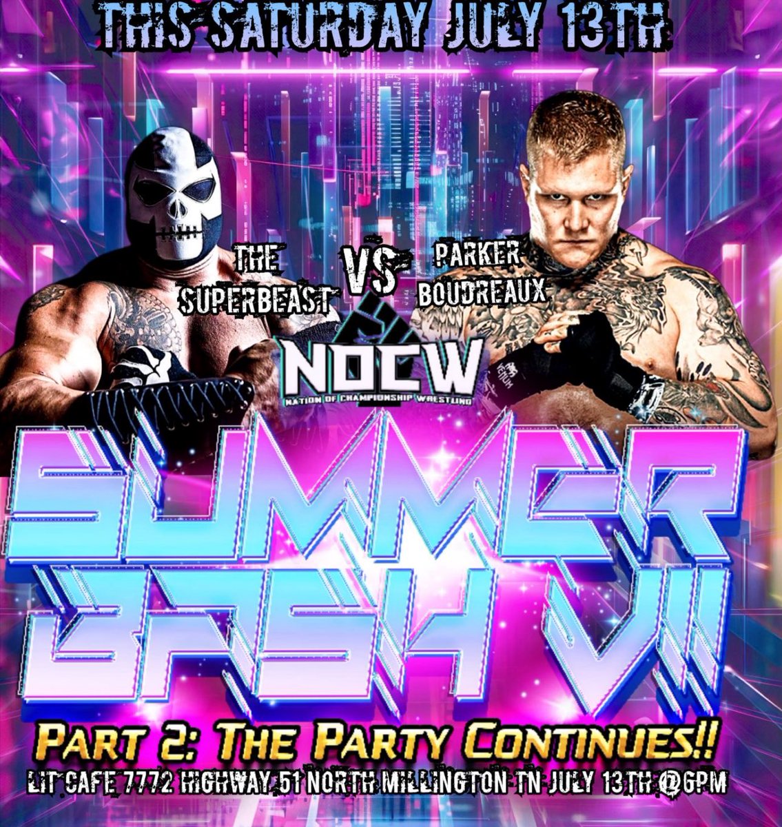 TheParkerB_'s tweet photo. This weekend in Memphis ๐ฅ๐ฅ๐ฅ #NOCW #THEBFD https://t.co/7cZ3b6rUAg