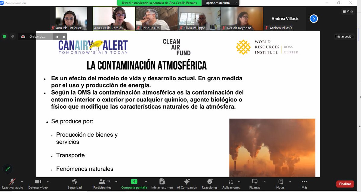 WRI_Ciudades's tweet photo. El proyecto #CUT busca fortalecer capacidades locales con sesiones que fomenten la conciencia y responsabilidad ambiental. Hoy presentamos a los laboratorios urbanos de #León y #Naucalpan la herramienta #CanAIRYAlert para el pronóstico de la calidad del aire @IKI_Mexico https://t.co/Dmqa2ieF2u