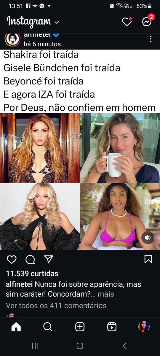 FtimaReis20's tweet photo. Todas essas mulheres foram traídas 

Por outras mulheres que sabiam que o homem tinha um compromisso com outra mulher .

Quem é o culpado  ?????
#Iza https://t.co/SvBPaWSawu