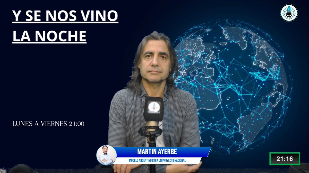 fm_radiocristal's tweet photo. Y se nos vino la noche

💬 Dialogamos con Martín Ayerbe de la oportunidad de discutir entorno del Modelo Argentino para un Proyecto Nacional, la carta de navegación de un gobierno popular para el cual es apresurado e inapropiado comenzar discutir nombres. https://t.co/3EkRXHr6p0
