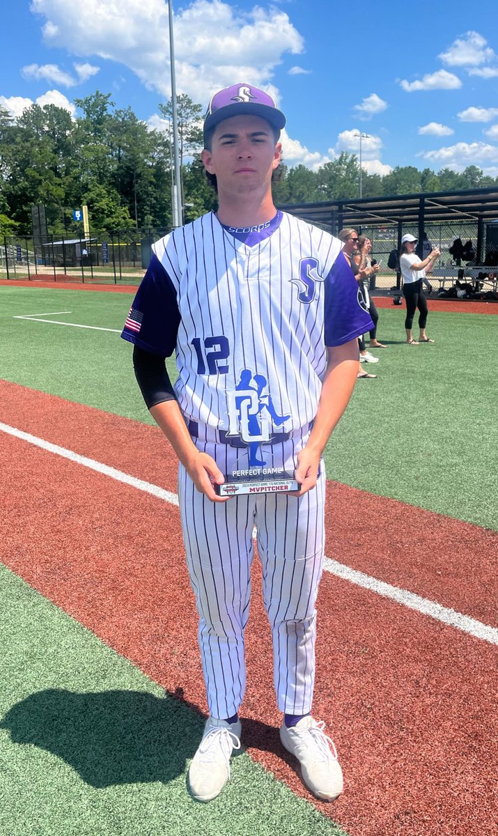 PerfectGameUSA's tweet photo. 17u PG National Elite Championship 

🥇Knight Knation 17u Scout
🥈Scorpion 2025 Scout - Black
🏆MVP: Joshua Lim
🏆MVPitcher: Max Murray Jr.  

#NatElite @PG_Tourney https://t.co/OBciXkBnn0