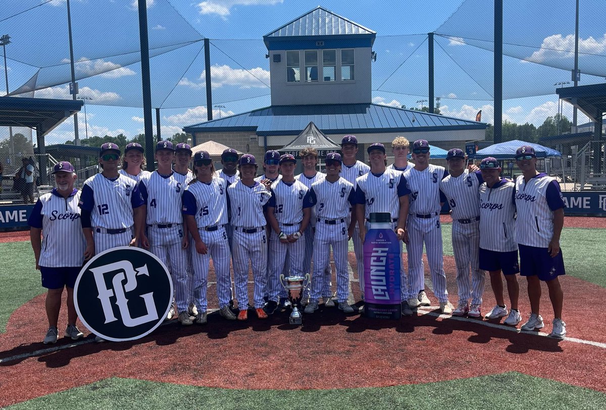 PerfectGameUSA's tweet photo. 17u PG National Elite Championship 

🥇Knight Knation 17u Scout
🥈Scorpion 2025 Scout - Black
🏆MVP: Joshua Lim
🏆MVPitcher: Max Murray Jr.  

#NatElite @PG_Tourney https://t.co/OBciXkBnn0