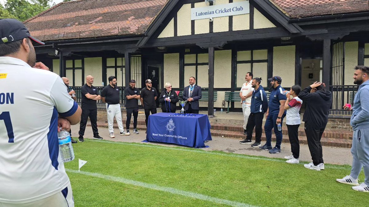 A huge thank you to <a href="/bedscohesion/">BedsPolice Cohesion</a> for inviting us and members of the Luton community to come together and play a wonderful T20 game against @bedspoliceuk.
<a href="/Cricket_East/">Cricket East</a> <a href="/LordsTaverners/">Lord's Taverners</a> <a href="/NaumanJavaid8/">Nauman Javaid</a> <a href="/YaqubHanif/">Cllr Yaqub Hanif</a> <a href="/TimLuckhurst1/">Tim Luckhurst</a> <a href="/mdcurtin/">Mark Curtin</a> <a href="/Headband_Dan/">Dan Wilson</a> <a href="/LutonRising/">Luton Rising</a> <a href="/LutonianCC/">Lutonian CC</a>