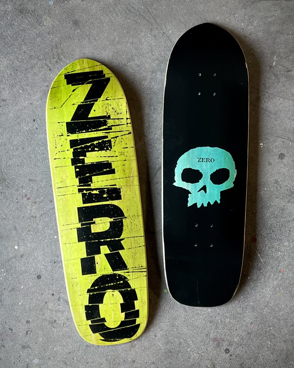We just released a ‘small batch’ of cruisers on the site 💀 available in 3 shapes! zeroskateboards.com/collections/sm…