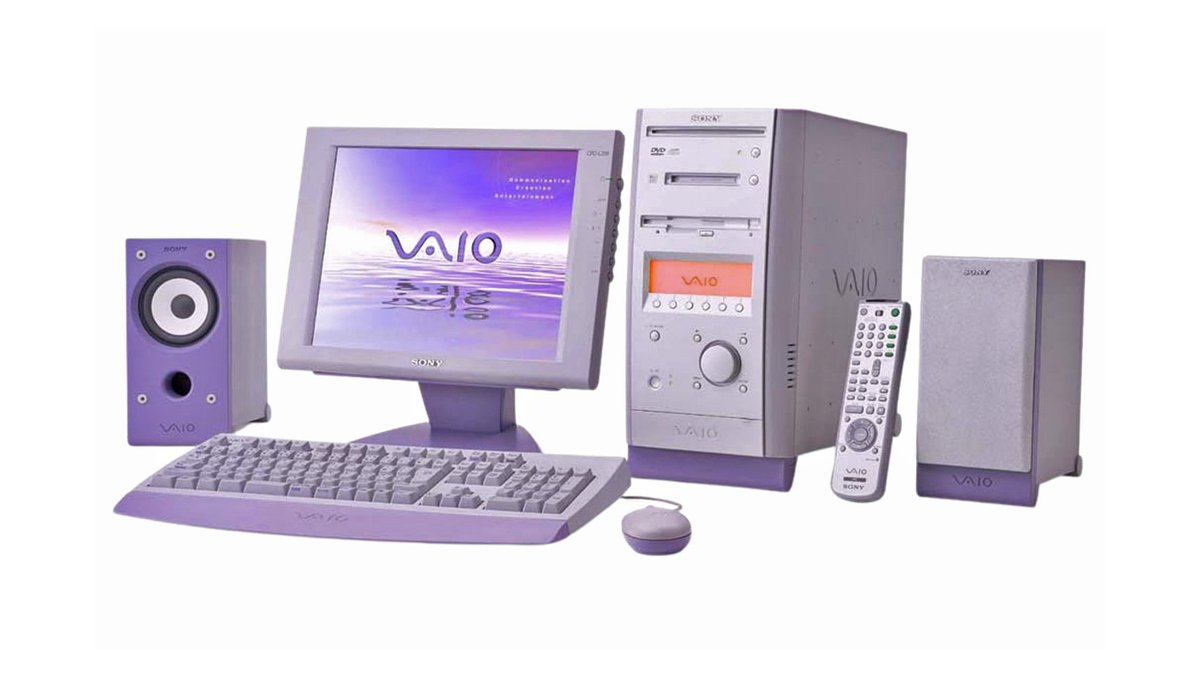 The Sony VAIO PCV-MX1L5, released in 2000, combined audio-visual