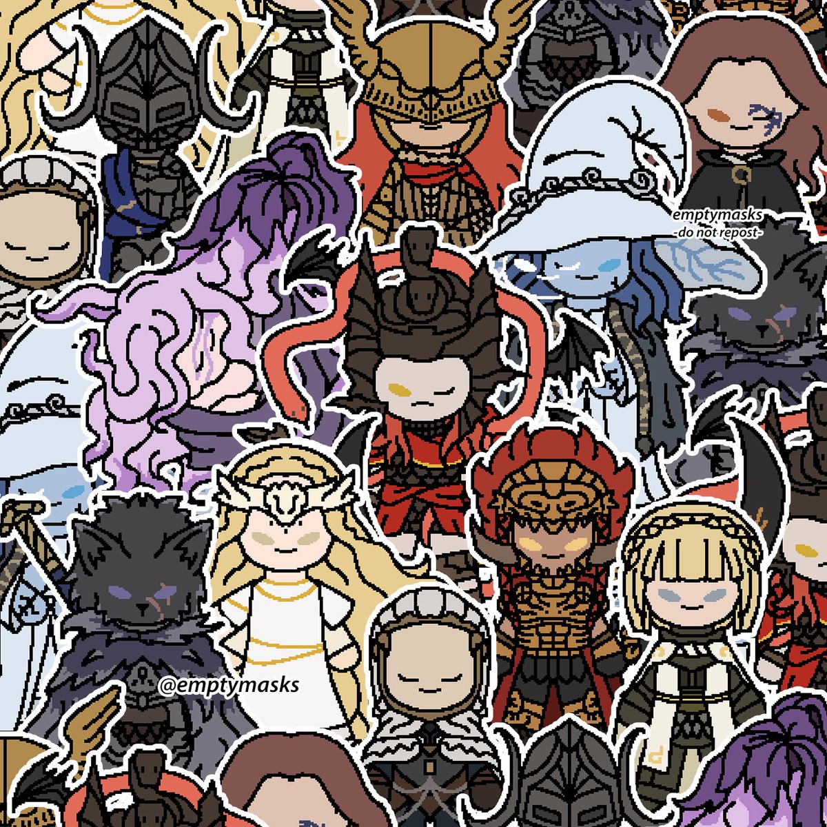 emptymasks's tweet photo. Uh oh new brainrot activated. Stickers, badges and keychains inspired by Elden Ring Shadow of the Erdtree now available! Now I'm off to smooch Messmer.✨

 https://t.co/QkwFBPCWn3 

#eldenring #eldenringfanart #EldenRingShadowoftheErdtree #EldenRingDLC #messmer https://t.co/oohhU9d86C