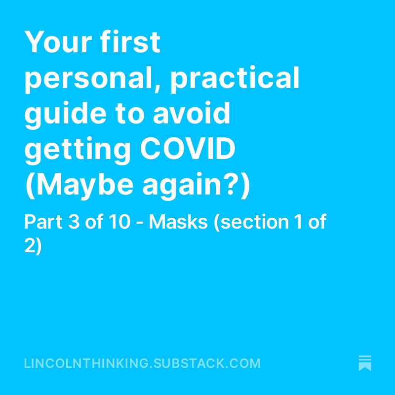 Lincoln Berland (@linkberland) on Twitter photo I have now published Parts 1-4 (of 10) of my new series: Your first personal, practical guide to avoid getting COVID (maybe again?). I think that some things in this might surprise you. Go to Lincolnthinking.substack.com. I have now published Parts 1-4 (of 10) of my new series: Your first personal, practical guide to avoid getting COVID (maybe again?). I think that some things in this might surprise you. Go to Lincolnthinking.substack.com.