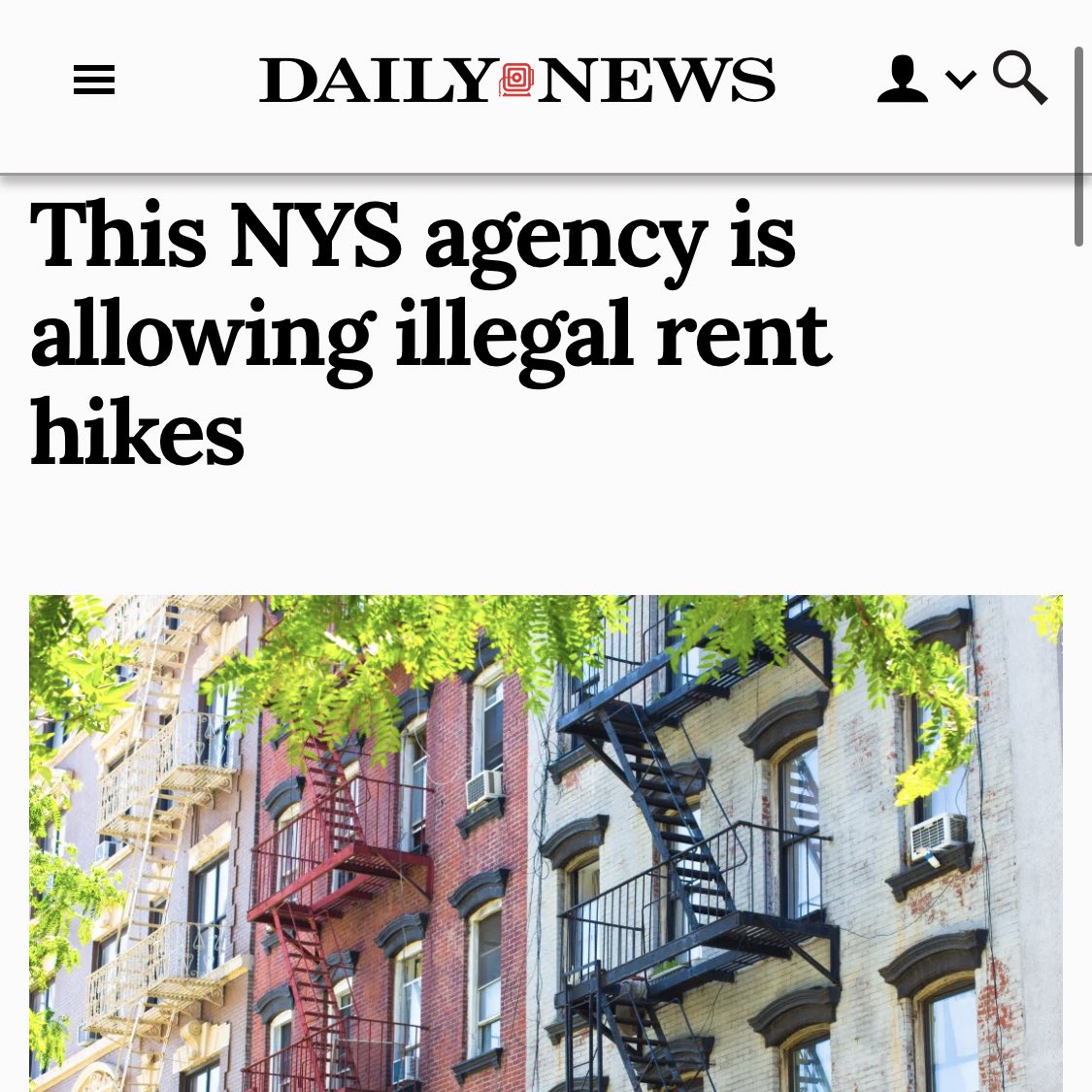 TenantBloc's tweet photo. Allowing illegal rent increases in NYC. Refusing to enforce rent stabilization in Kingston.

@GovKathyHochul's @NYSHCR, the state department in charge of rent stabilization, needs to get it together. https://t.co/8AFTIqdkN0