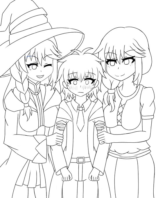 Wヴィに挟まれるショタくん(途中)
今回は塗り方変えるので投稿遅くなるかも 