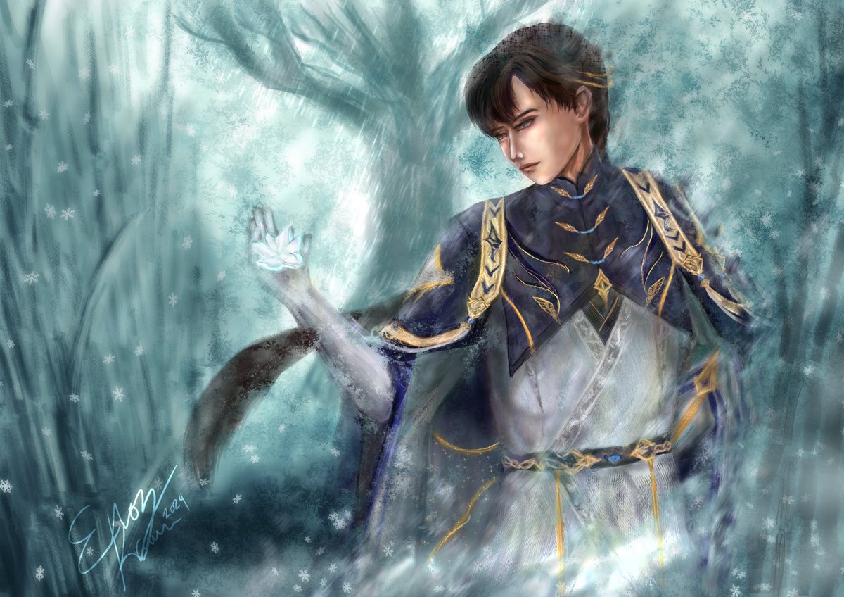 ErozKraun's tweet photo. ❄【Wish Granted】❄ — #TraceOfDivinity
"Would you like to rest? Don't be scared. — You can sleep for a bit longer. You don't need to wake up early."
#Zayne #LoveandDeepspace #黎深 #恋与深空 #恋与深空黎深 #恋と深空 #レイ #이서언 #러브앤딥스페이스