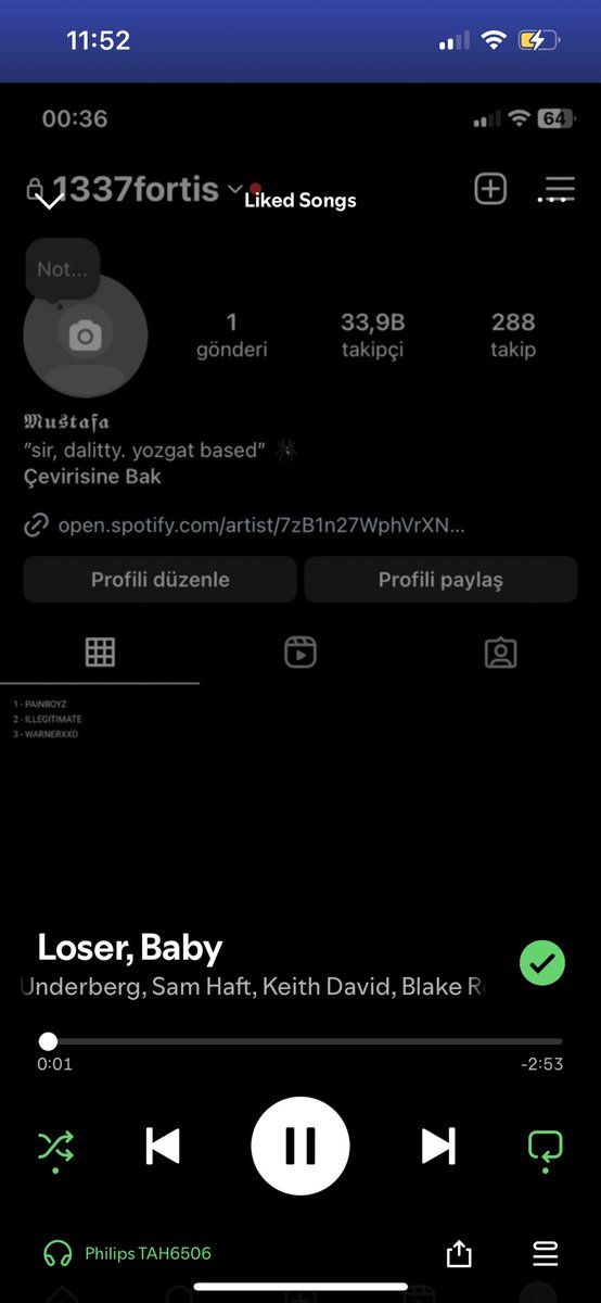 CloudsDoesCos's tweet photo. Just listening to @Spotify and loser,baby from @HazbinHotel came on and its image is this random thing? The hell is going on? https://t.co/SNDhsAl5g3