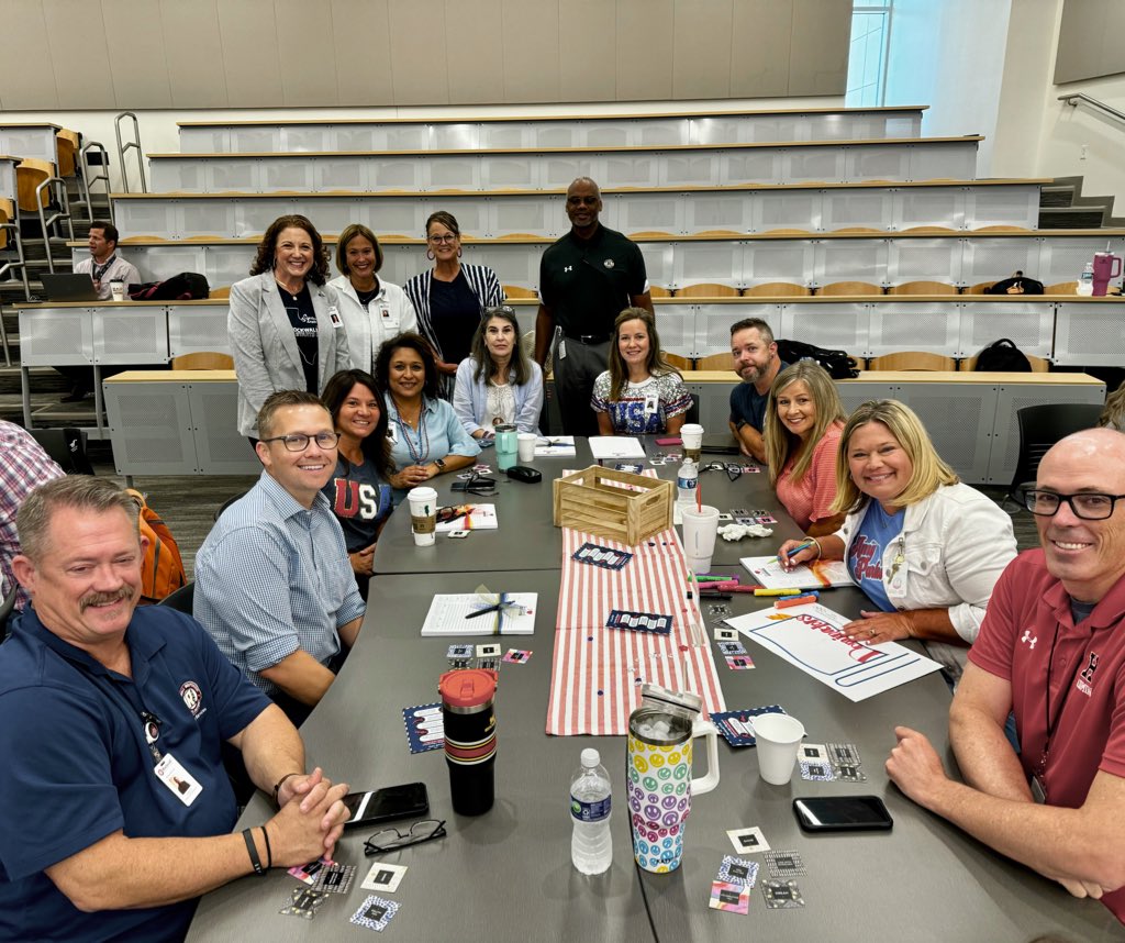 Today was a great day in <a href="/rockwallschools/">Rockwall ISD</a> as we welcomed our leaders back for the year and celebrated all the reasons We ❤️ Rockwall ISD! Our core values of relationships🥇, innovation🥇and excellence🥇  were on display…Olympic-style! 🇺🇸 #ILoveRockwallISD
