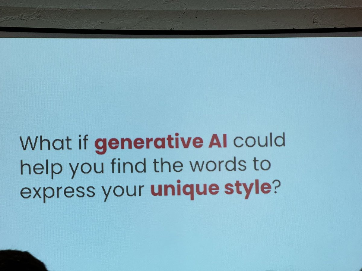 Alice said <a href="/Pinterest/">Pinterest</a> uses GenAI to solve the user problem of “I don’t know the right words to describe my style.” Took articulates the tastes of visuals pinned to user’s board, like “zen industrialist.” Went from prompt to product in 2 weeks
