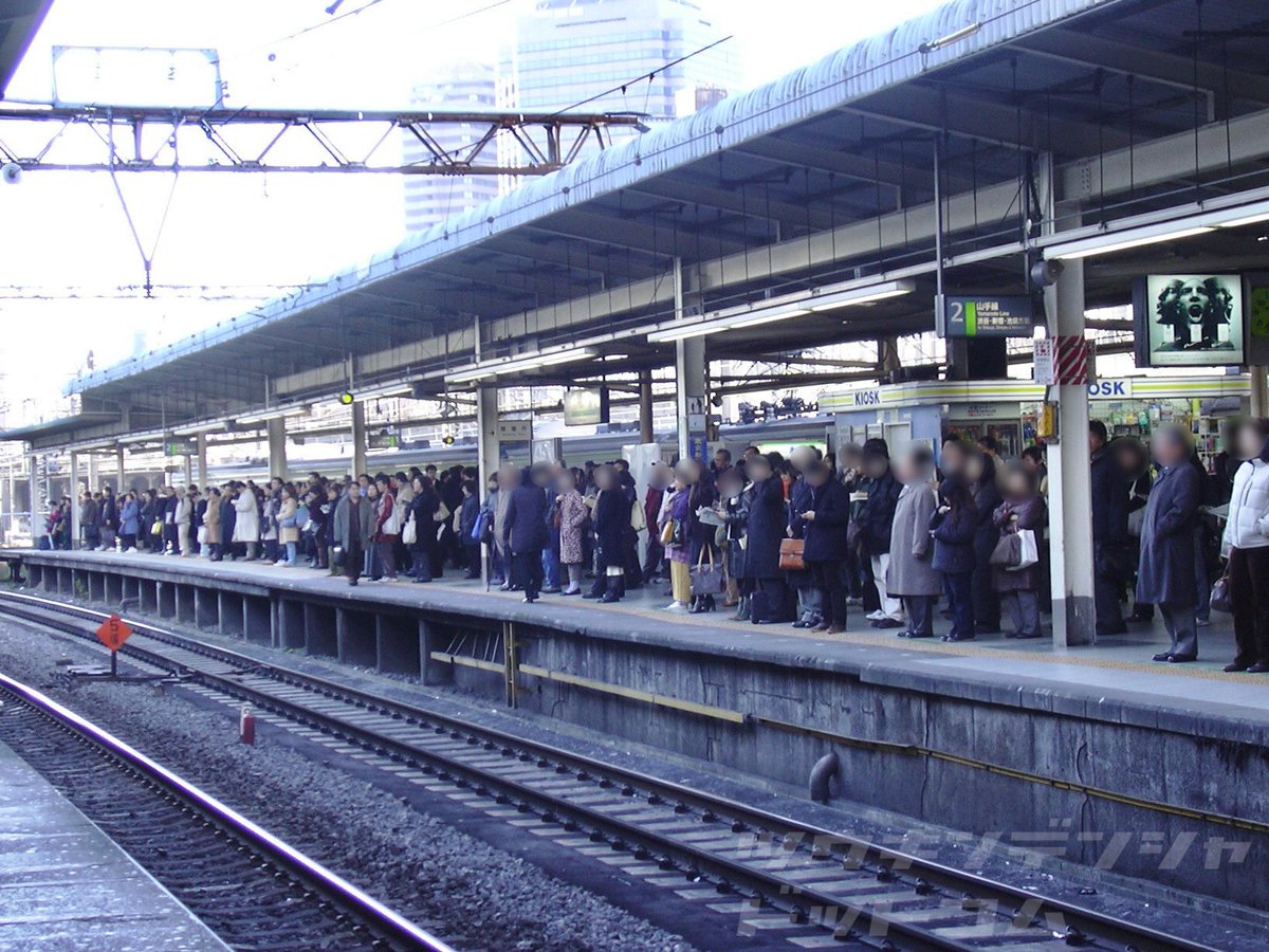 2004年4月・山手線ドア上路線図 美品 2004年4月・山手線ドア上路線図