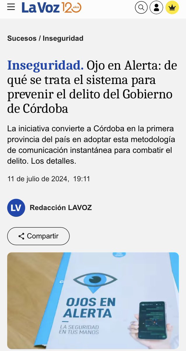 DanteVRossi's tweet image. Felicitaciones a @DiemingerJavier y a @gonzamurua78 por llevar adelante el programa “Ojos en Alerta” y lograr que se haya mejorado muchísimo la seguridad en la Municipalidad de La Falda. Un ejemplo a imitar en toda la Provincia