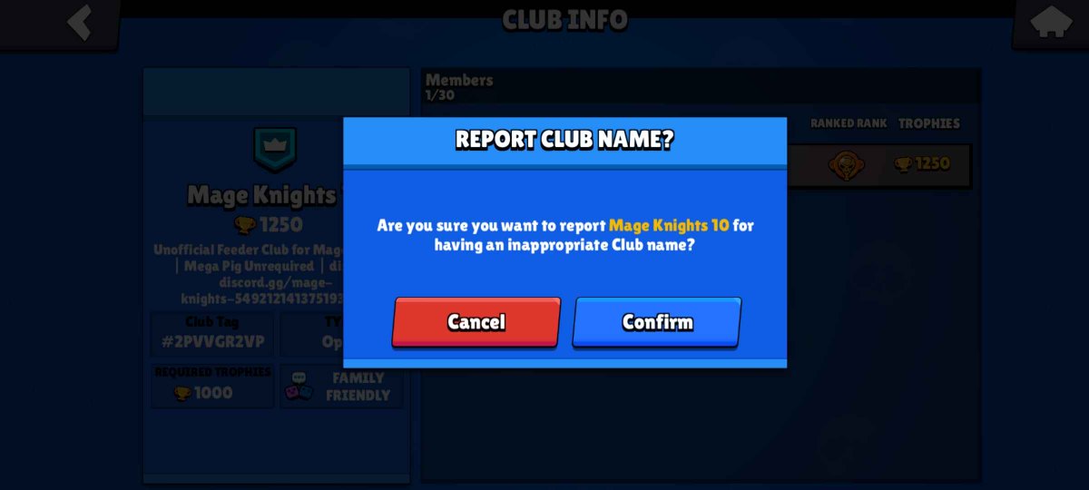 MageKnights1's tweet photo. Please assist us by reporting their
🎯Club name
🎯Club description
🎯Player profile name
We need your help to take down those clubs and let's work together to protect our identity and maintain the integrity of our community! #BrawlStars #brawlstarsclub #BrawlStarsArt https://t.co/3VILCDihR9